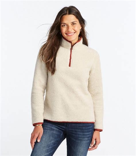 Womens Signature Sherpa Fleece Pullover Quarter Zip Womens Quarter Zip Pullover Quarter Zip