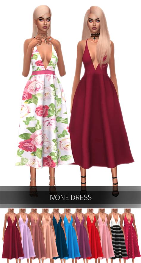 Ivone Dress Frost On Patreon Sims 4 Wedding Dress Cc Fashion Sims 4
