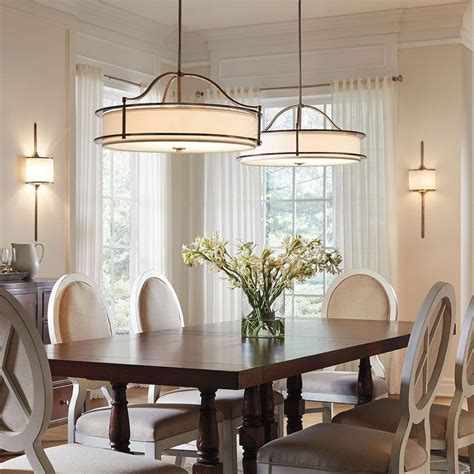 Most Necessary Pendant Drum Shade Lighting Lights For Kitchen In Amazing Dining Room Light F