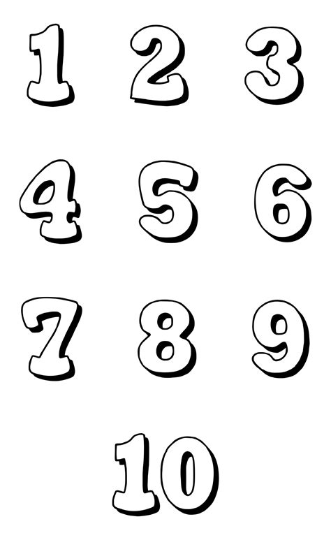 Free Printable Number Bubble Letters Bubble Numbers Set 0 10 Freebie Finding Mom Free