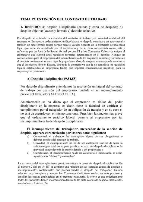 Modelo Carta De Despido Disciplinario Kulturaupice