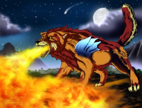 Giant Fire Wolf By Tai91 On Deviantart