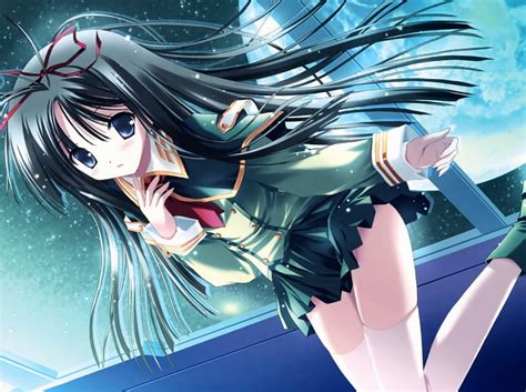 Sayaka Nagase Soul Link Moon Sakaya Window Anime Hd Wallpaper Peakpx