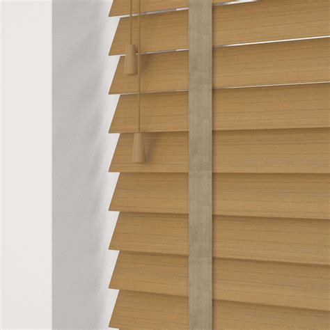 Light Oak Faux Wood With Tapes Cheapest Blinds Uk Ltd