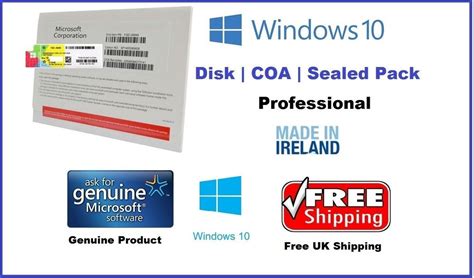 Oem Box Pack Microsoft Windows 10 Pro Oem Key Professional 64 Bit Upgrade