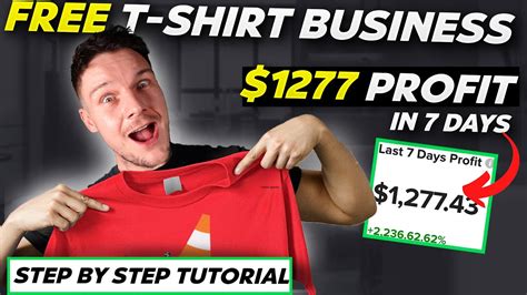 How To Start A T Shirt Business For FREE With Print On Demand 2024