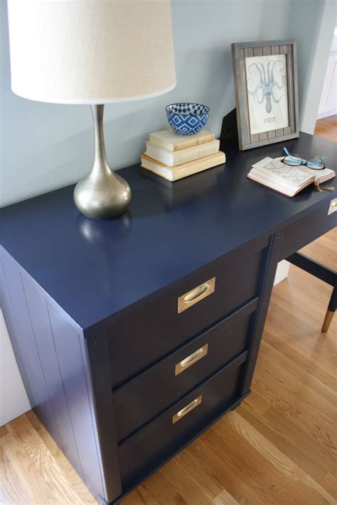 Coastal Blue Desk Saw Nail And Paint