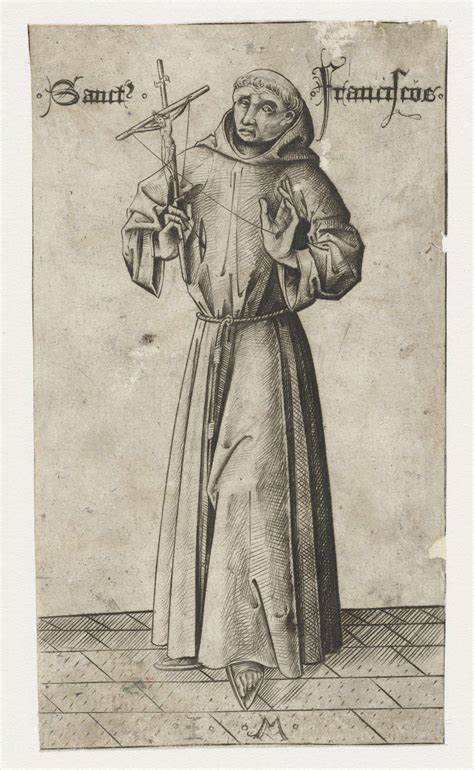 Heilige Franciscus Van Assisi Israhel Van Meckenem 1455 1503