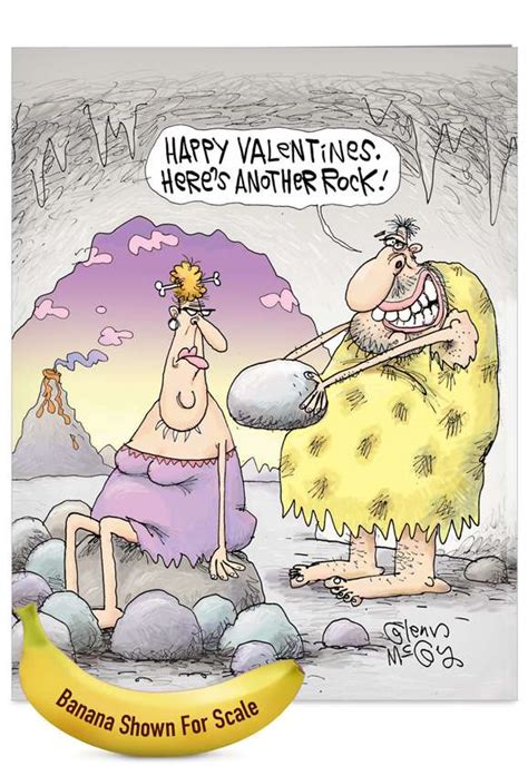 Cave Valentines Cartoons Valentines Day Paper Card Glenn Mccoy