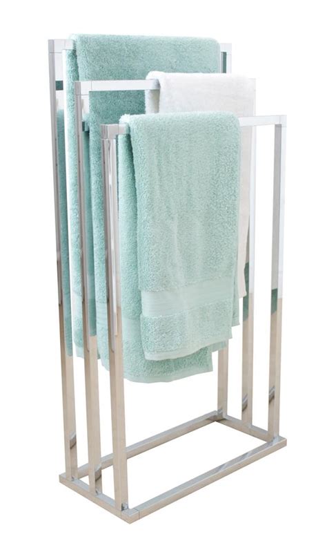 Shop for free standing towel rack at bed bath & beyond. Chrome 3 Tier Free Standing Towel Rail Stand Unit Rack ...