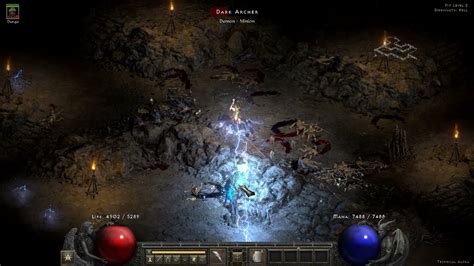 Diablo II: Resurrected | Lightning Sorc Endgame Build | Gameplay - YouTube
