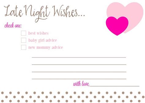 Be sure to read the instructions at the bottom! Free Printable Baby Shower Advice & Best Wishes Cards - Fantabulosity