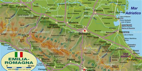 Karte Von Emilia Romagna Bundesland Provinz In Italien Welt Atlasde