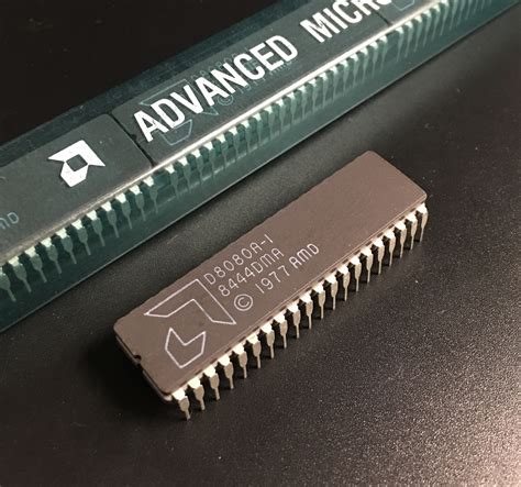 Amd D8080a 1 Processor Vintage 8080 Cpu 3mhz Dip40 8 Bit Microprocessor