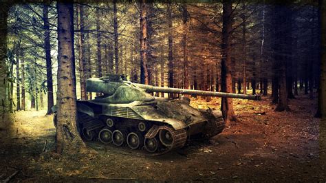 Обои для телефона Wot мир танков танки танк лес франция