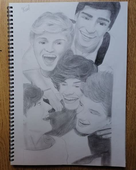 One Direction Drawing One Direction Drawings Drawings Male Sketch