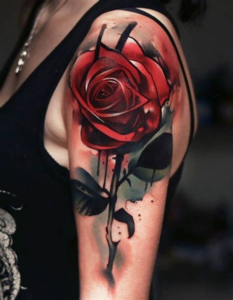 A very tiny small rose tattoo on wrist of girl. 120+ Meaningful Rose Tattoo Designs | Rose sleeve tattoos ...