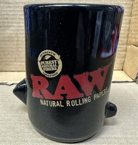 RAW Rolling Papers Wake Up Bake Up Coffee Cup Tea Mug Cone Holder