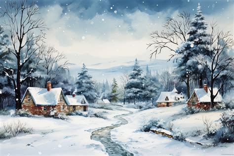 Snowfall Landscape Free Stock Photo - Public Domain Pictures