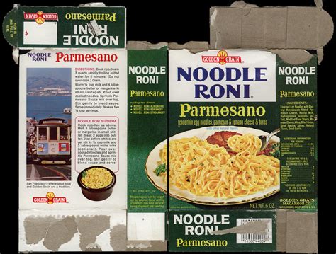 Golden Grain Noodle Roni Package Box 1970s A Sort O Flickr
