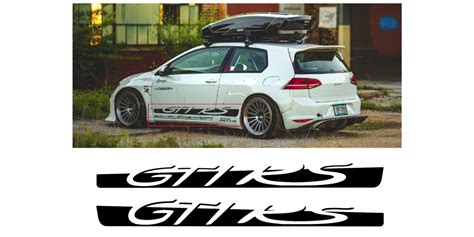 Decal To Fit Volkswagen Golf Gti Rs Decal Pair 170cm Vwg0130 For Vw