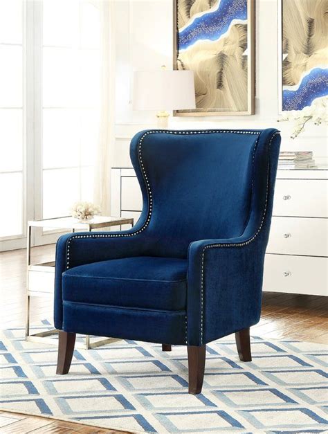 Shop for reclining wingback chairs sale online at target. 30" Wide Velvet Wingback Chair | Wingback chair, Furniture ...