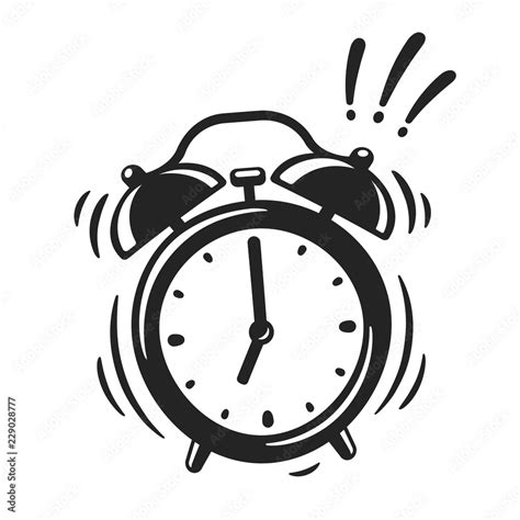 Alarm Clock Ringing Stock Vector Adobe Stock