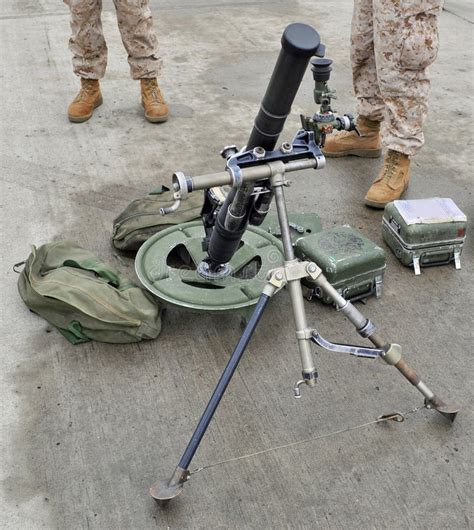 Usmc 60mm Mortar Stock Image Image Of Soldier Combat 17728649