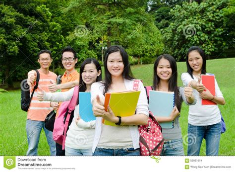 Asian College Students Stock Image Image Of Education 55931619