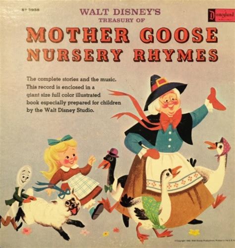 Unknown Artist Walt Disneys Treasury Of Mother Goose Nursery Rhymes