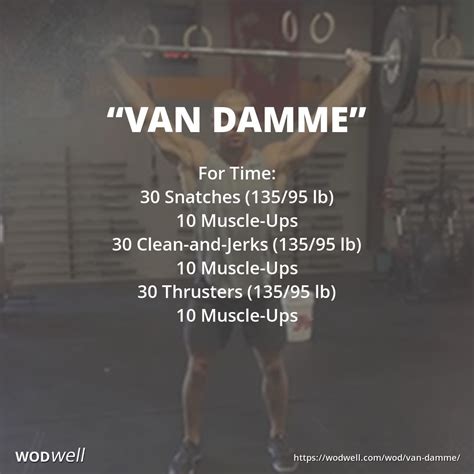 Van Damme Workout Benchmark Wod Wodwell Artofit