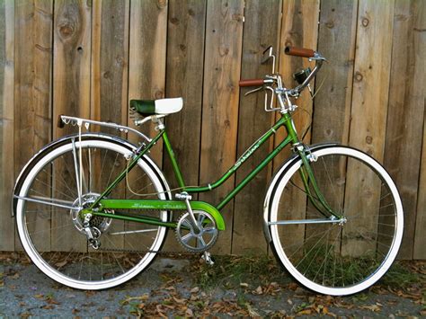 Vintage Green Bicycle My Schwinn Collegiate Part 3 Whitewall Tires