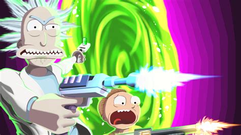 Tv Show Rick And Morty Morty Smith Rick Sanchez Are Having Fire Gun 4k