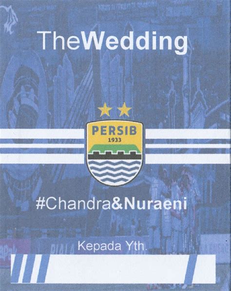 Beli produk kartu undangan pernikahan berkualitas dengan harga murah dari berbagai pelapak di indonesia. 20+ Trend Terbaru Undangan Pernikahan Tema Persib - Schluman Art