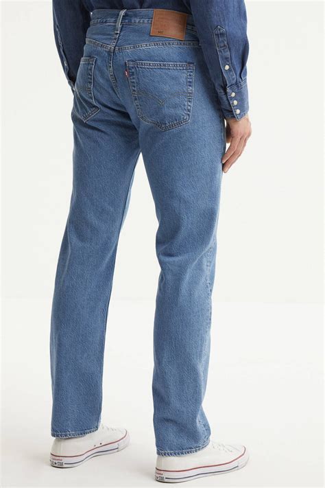 levi s 501 regular fit jeans canyon light stonewash wehkamp