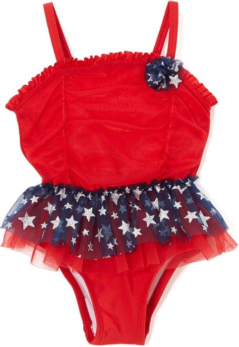 Red Star Skirted One Piece Infant Red Star Kids Fashion Girl Kids
