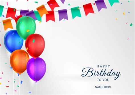 Happy Birthday Template Postermywall