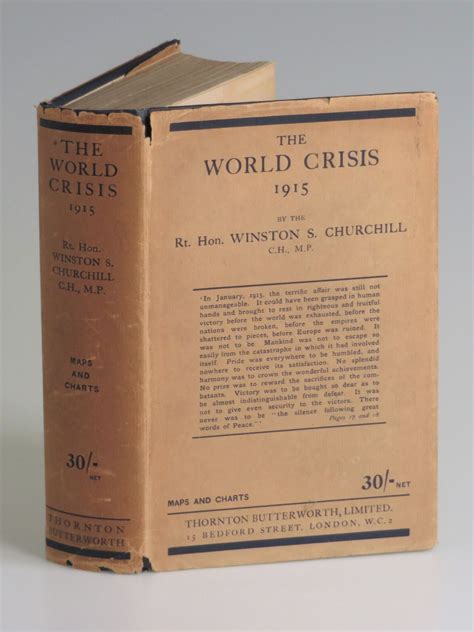 The World Crisis 1915 Winston S Churchill First Edition Fifth