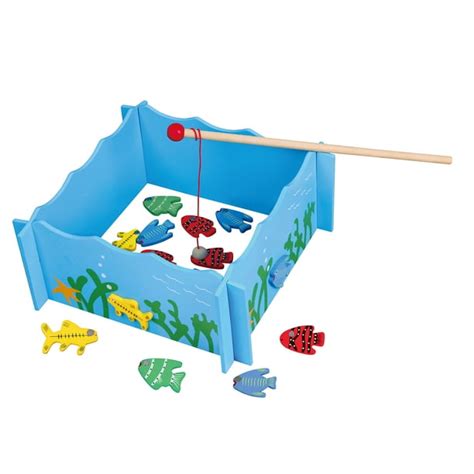 Fishing Game Playset A Fishing Pool 4 Magnetic Fishing Rods And 20