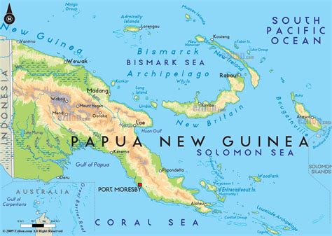 Papua new guinea is the eastern portion of the island of new guinea, along with 600 smaller islands. Capital city of papua new guinea map - Map of capital city ...