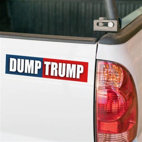Dump Trump Bumper Sticker Zazzle