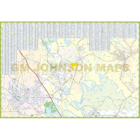 Montgomery Prattville Alabama Street Map Gm Johnson Maps