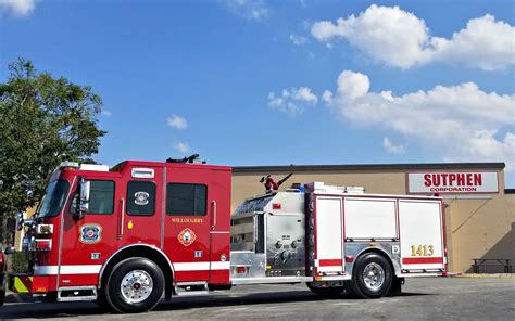 Custom Pumper Willoughby Fire Department Oh Sutphen Corporation