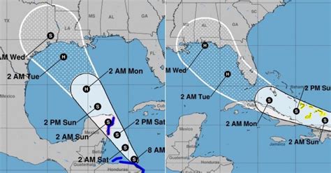 Dos Huracanes Podrían Coincidir La Próxima Semana En El Golfo De México