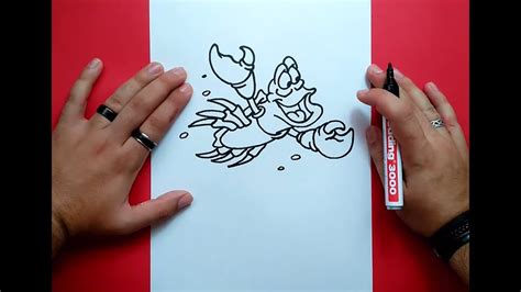 Como Dibujar A Sebastian Paso A Paso La Sirenita How To Draw