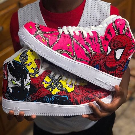 A tradition since 1966, the creativity is still in your hands. "Spawn and Spider-Man" Nike Air Force 1 High Custom Shoes ...
