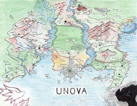 Pokemon Unova Region Map By Mamep21 On Deviantart