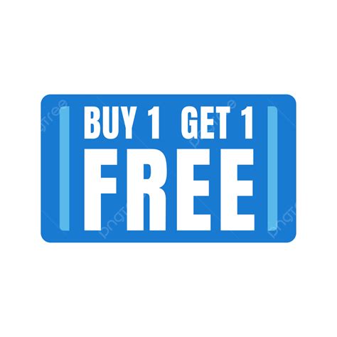 Buy 1 Get Free Banner In Blue White Rectangle Shape For Advertisement