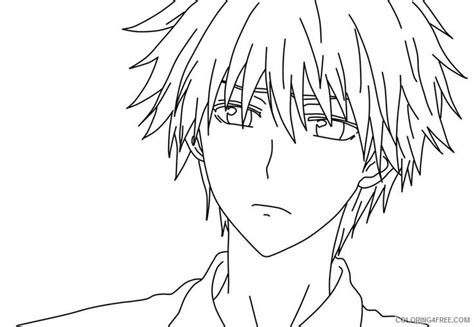 Sad Anime Boy Coloring Pages Coloring4free