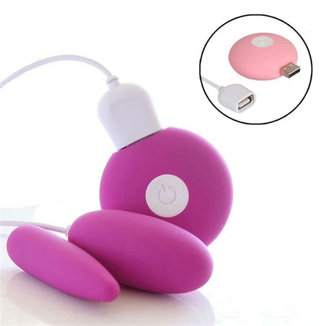20 Frequency Usb Rechargeable Dual Bullet Vibrator Clitoris